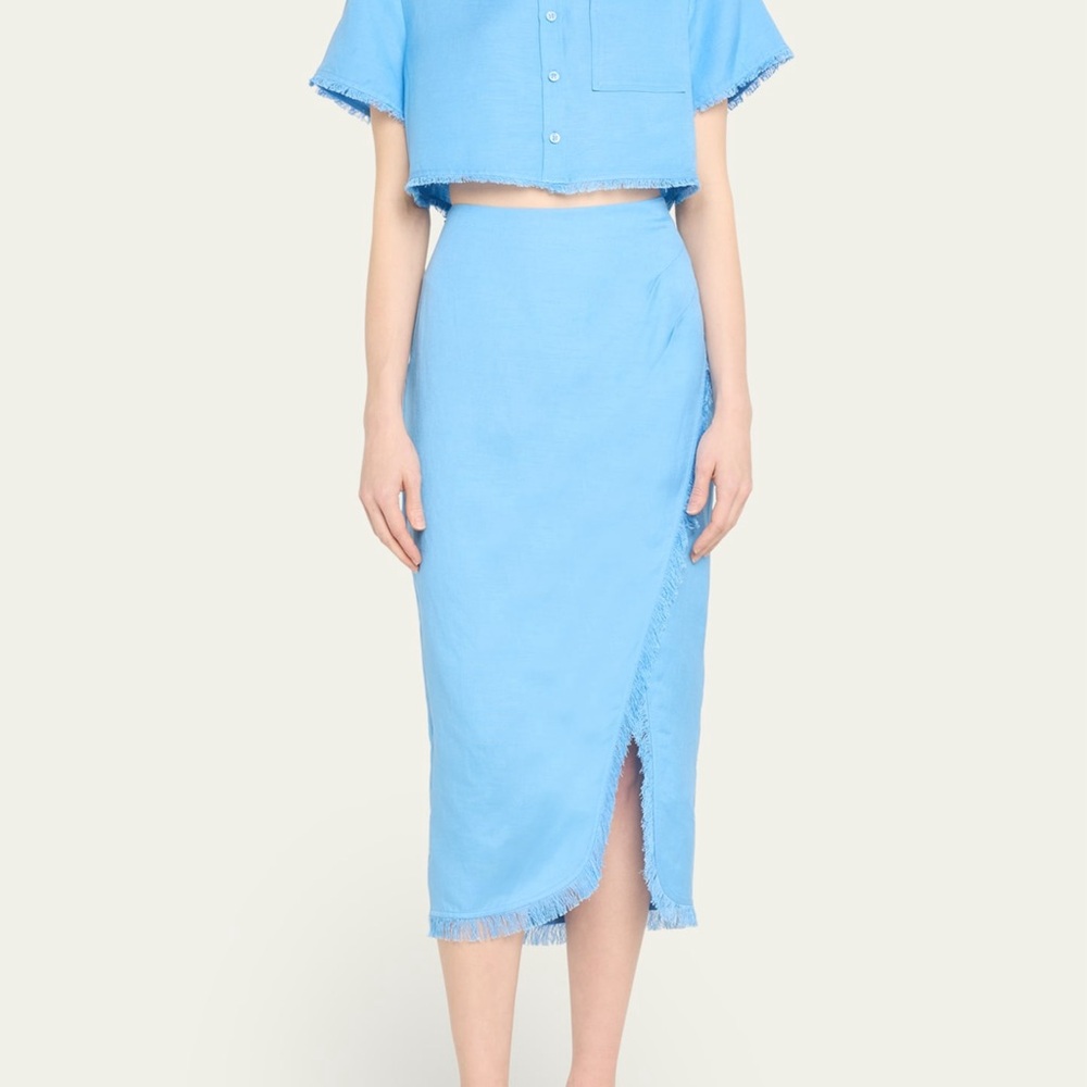 Simkhai Quinton Wrap Skirt